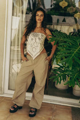 Charlie Parachute Pants in Khaki