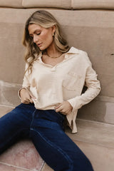 Vittoria Oversized Top in Natural