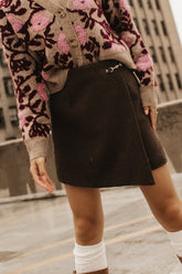 Kisha Wool Blend Skirt