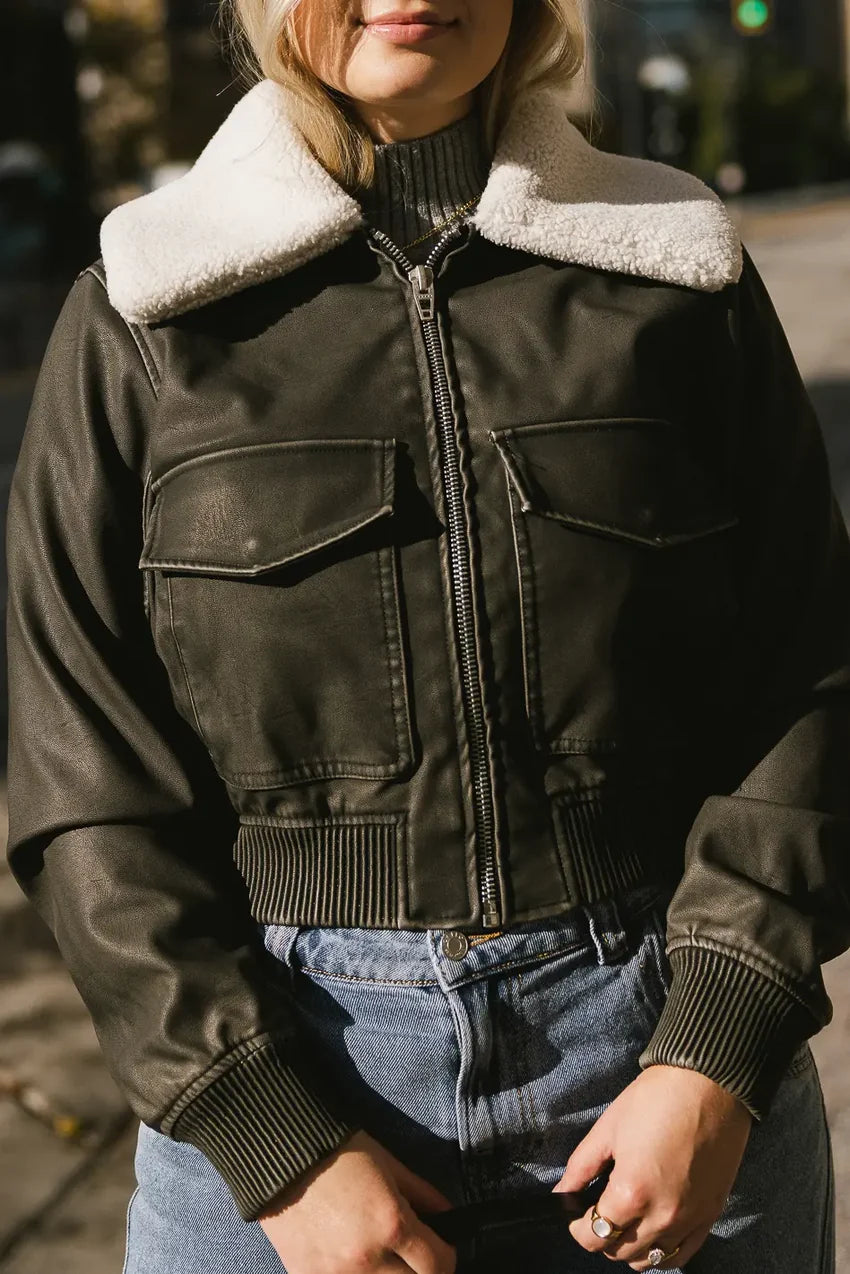 BlankNYC Take Flight Vegan Jacket