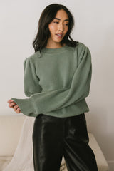 Amber Knit Sweater in Sage