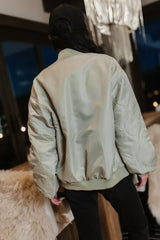 Madilyn Bomber Jacket in Sage
