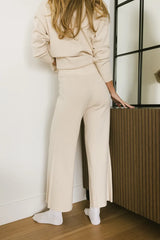 Myla Ribbed Pants in Oatmeal