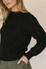 Cora Knit Sweater in Black