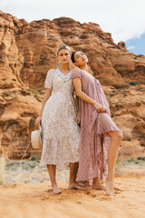 Bailey Lace Dress in Rose