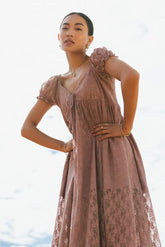 Bailey Lace Dress in Rose