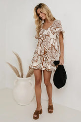 Island In The Sun Dress in Cream
