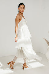 Dani Midi Dress in Ivory