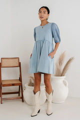 Andra Mini Dress in Blue