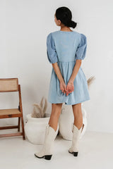 Andra Mini Dress in Blue