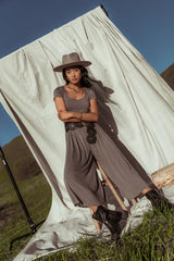 Skylar Jumpsuit in Mocha