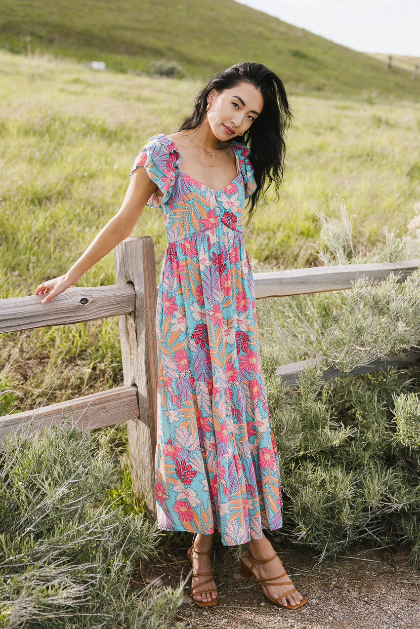 Skipper Tropical Midi Dress