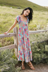 Skipper Tropical Midi Dress