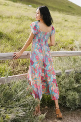 Skipper Tropical Midi Dress