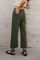 Sadie Wide Leg Pants in Olive