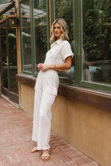Benji Cotton Gauze Pants in Ecru