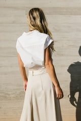 Junie Cinch Waist Button Up