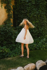 Jovie Contrast Mini Dress in Cream
