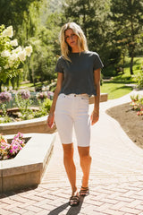 Miley Bermuda Shorts in White
