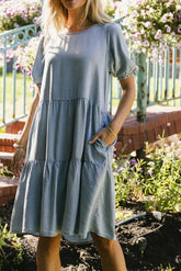 Vinnny Chambray Midi Dress
