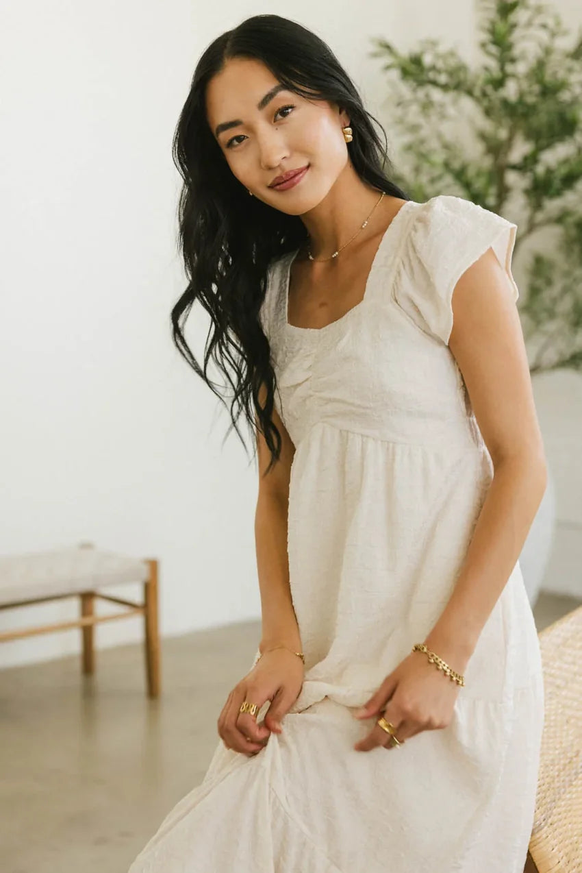 Winifred Textured Midi Dress