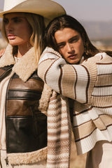 Kandy Half Zip Sweater in Ecru