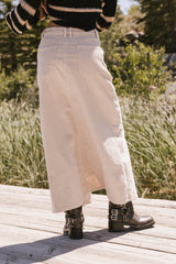Sambria Corduroy Skirt in Khaki
