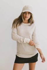 Kamari Striped Top in Clay