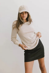 Kamari Striped Top in Clay