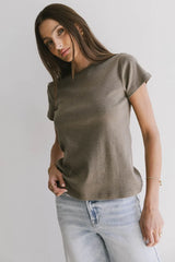 Briony Basic Tee in Olive