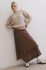 Franky Midi Skirt in Mauve