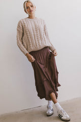 Franky Midi Skirt in Mauve