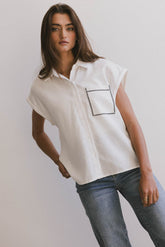 Elle Embroidered Button Up