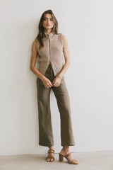 Monroe Zip Up in Mocha
