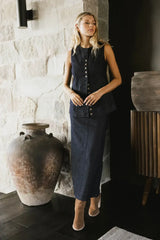 Miriam Denim Maxi Skirt