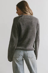Aveline Knit Sweater in Black