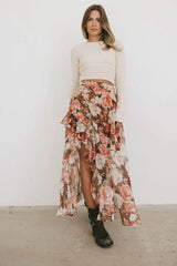 Xavier Printed Mesh Skirt