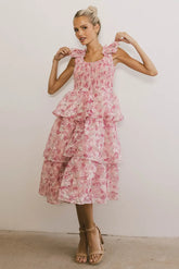 Absedee Floral Midi Dress