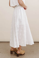 Bridget Embroidered Midi Skirt