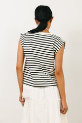 Kaycie Muscle Tee in Black