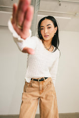 Gracey Lace Top in Cream