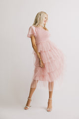 Marcella Ruffle Midi Dress