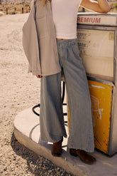 Milla Striped Wide Leg Jeans