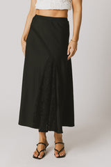 Samantha Maxi Skirt in Black