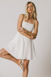 Valarie Embroidered Mini Dress