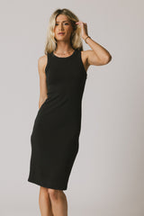 Daphne Midi Dress in Black