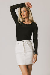 Gracey Lace Top in Black