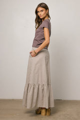 Willie Gingham Maxi Skirt