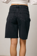 Lydia Bermuda Shorts in Black