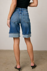 Gianna Cuffed Bermuda Shorts